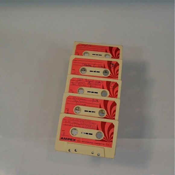 Vintage Ampex Cassette Tapes Lot of 5 Used 60 Min Pre-Recorded Sold As Blanks - Picture 5 of 5